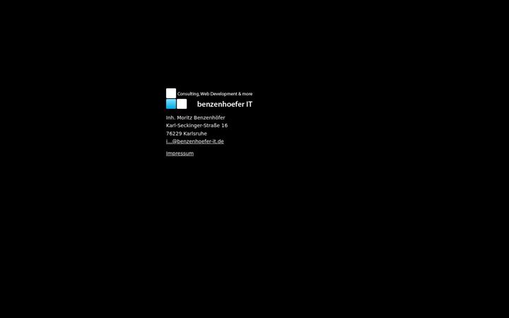Screenshot of benzenhoefer-it.de