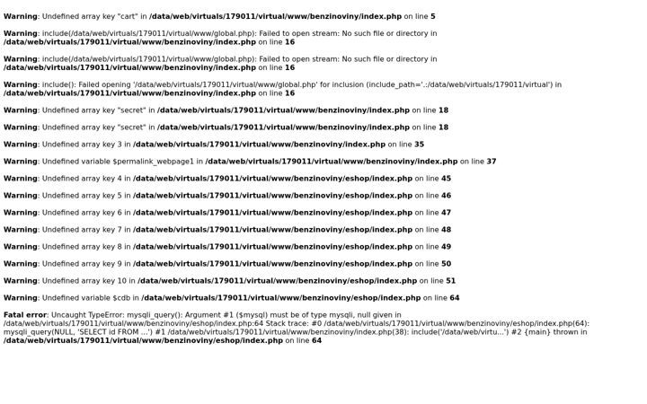 Screenshot of benzinoviny.cz