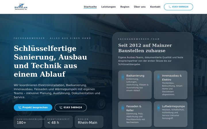 Screenshot of benzler-mainz.de
