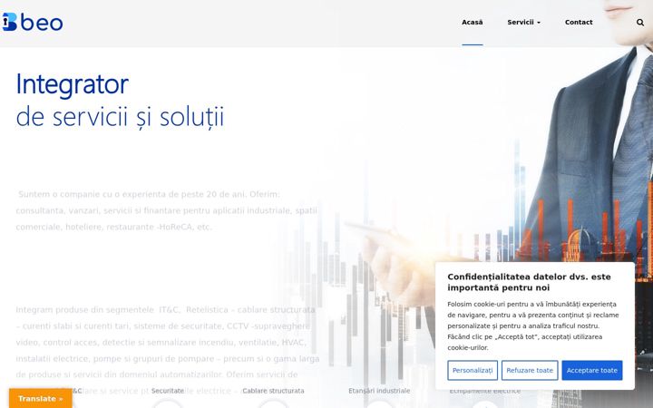 Screenshot of beo.ro