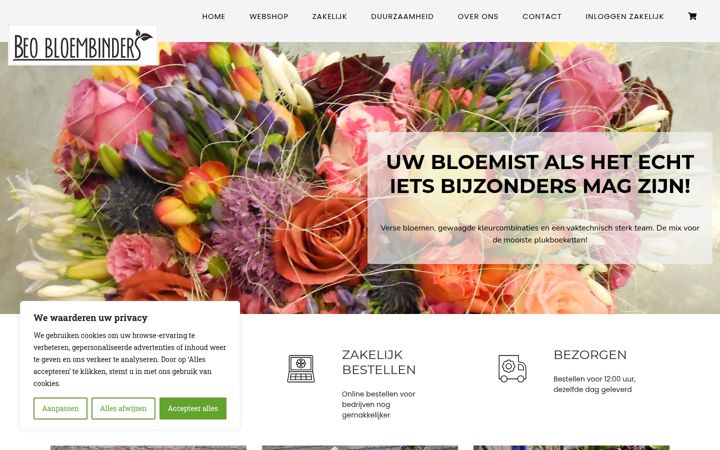 Screenshot of beobloembinders.nl