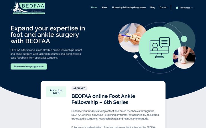 Screenshot of beofaa.co.uk