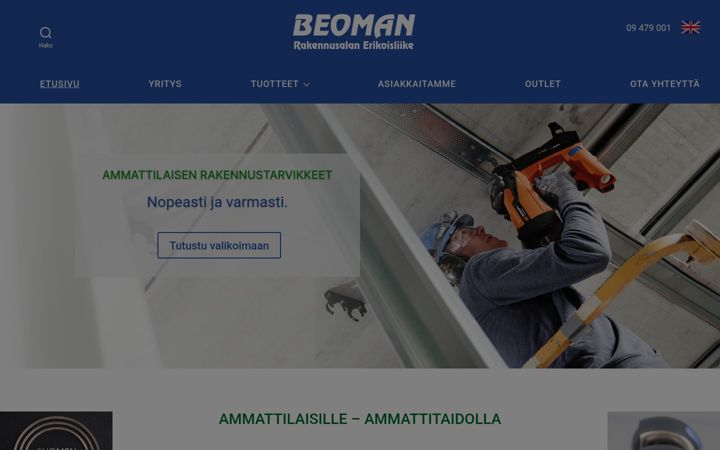 Screenshot of beoman.com