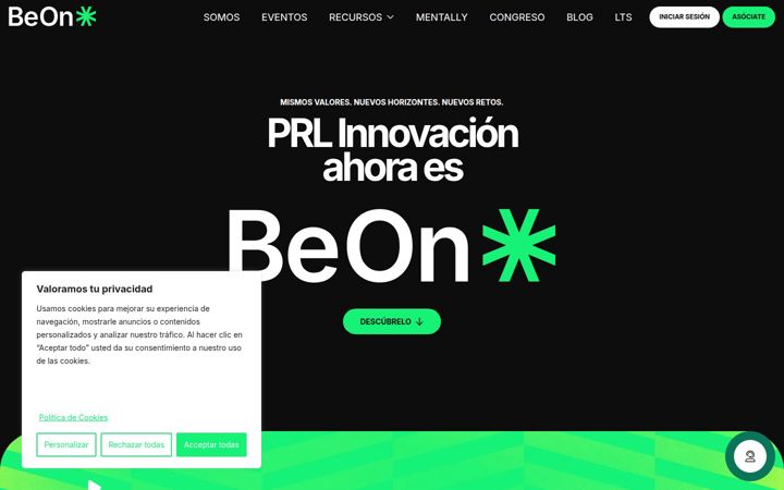 Screenshot of beon.red