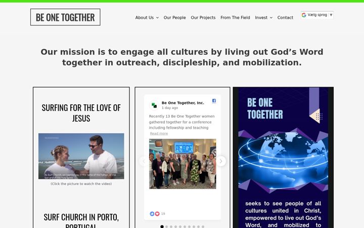 Screenshot of beonetogether.com