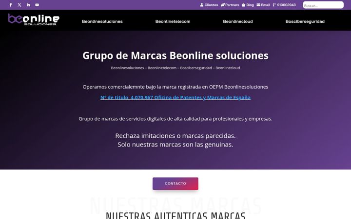 Screenshot of beonline.group