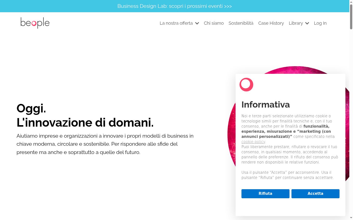 Screenshot tal-banner tal-kunsens muri qabel kwalunkwe interazzjoni