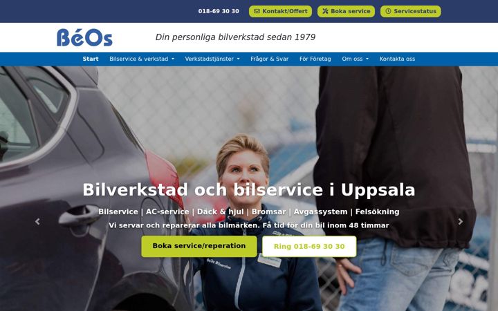 Screenshot of beos.se