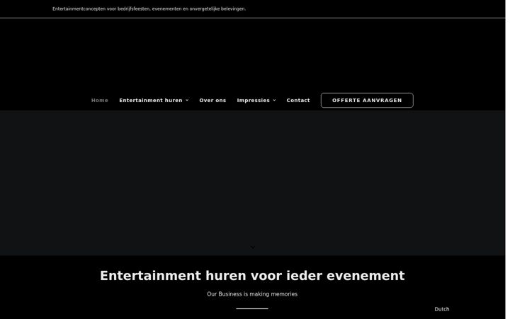 Screenshot of beourguestevents.nl