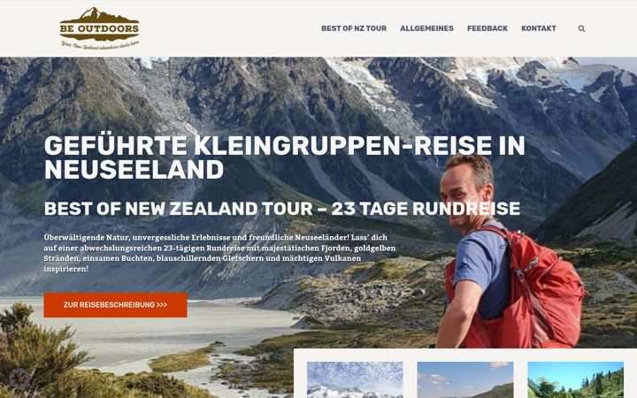 Screenshot of beoutdoors.de