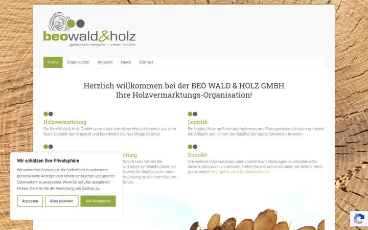 Screenshot of beowh.ch