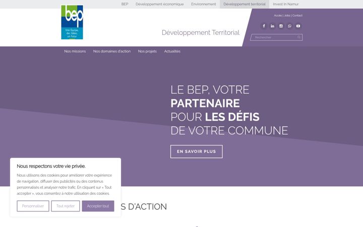 Screenshot of bep-developpement-territorial.be