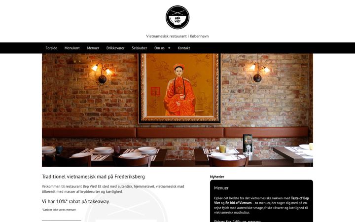 Screenshot of bep-viet.dk