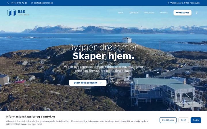Screenshot of bepartner.no