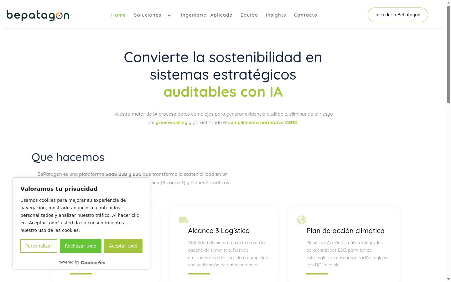 Screenshot tal-banner tal-kunsens muri qabel kwalunkwe interazzjoni