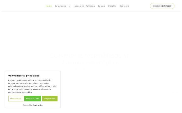 Screenshot of bepatagon.com
