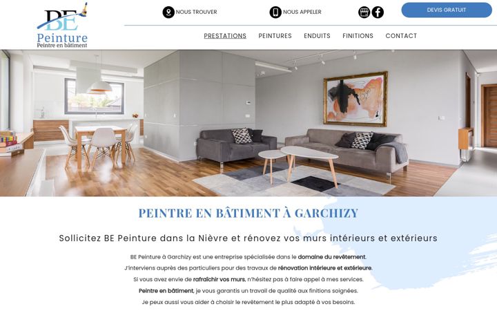 Screenshot of bepeinture.fr