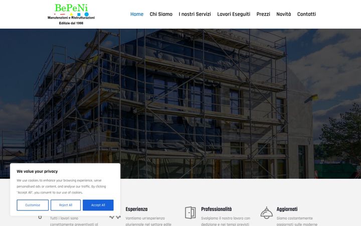 Screenshot of bepeni.com