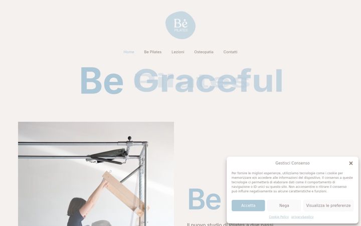 Screenshot of bepilates-treviso.it