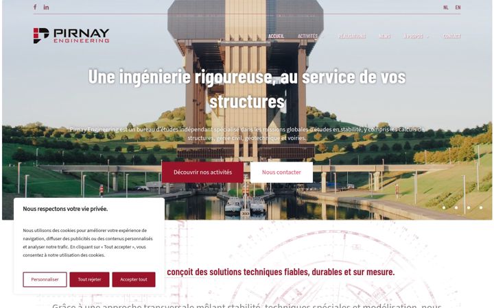 Screenshot of bepirnay.be