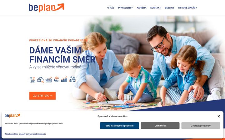 Screenshot ta' beplan.cz