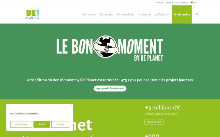 Captura de pantalla de beplanet.org