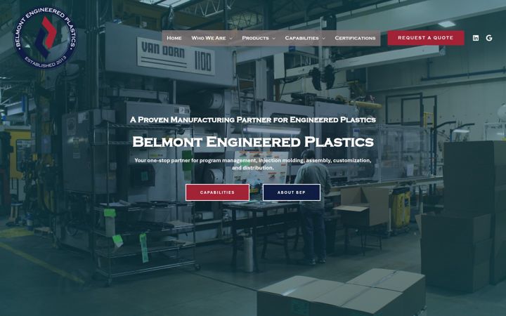 Screenshot of beplastics.com