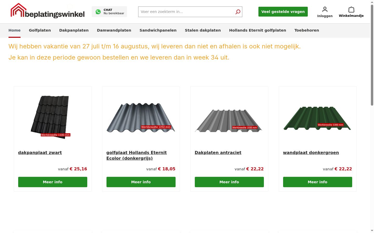 Screenshot van de toestemmingsbanner zoals getoond vóór enige interactie