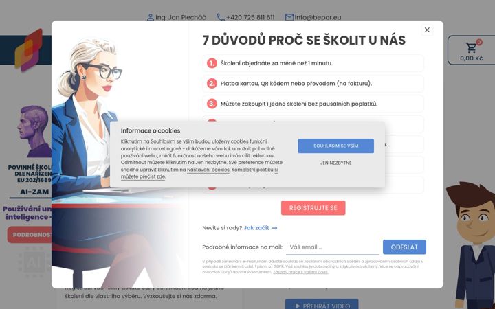 Screenshot of bepor.eu
