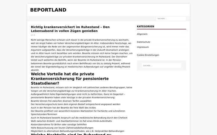 Screenshot of beportland.com