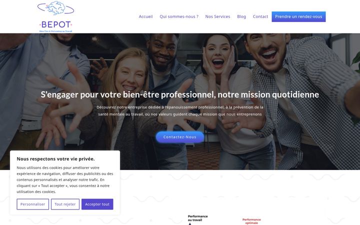 Screenshot of bepot.fr