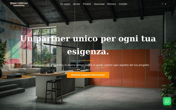 Screenshot of beppecalderoni.it