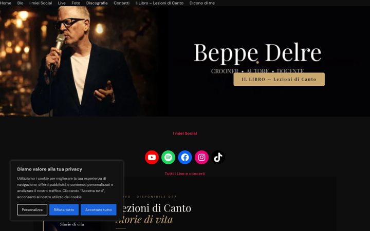 Screenshot of beppedelre.it