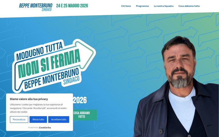 Screenshot of beppemontebruno.it