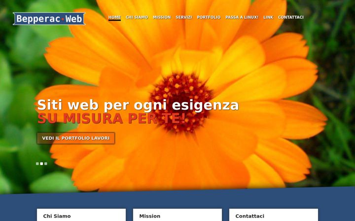 Captură de ecran a beppeweb.it