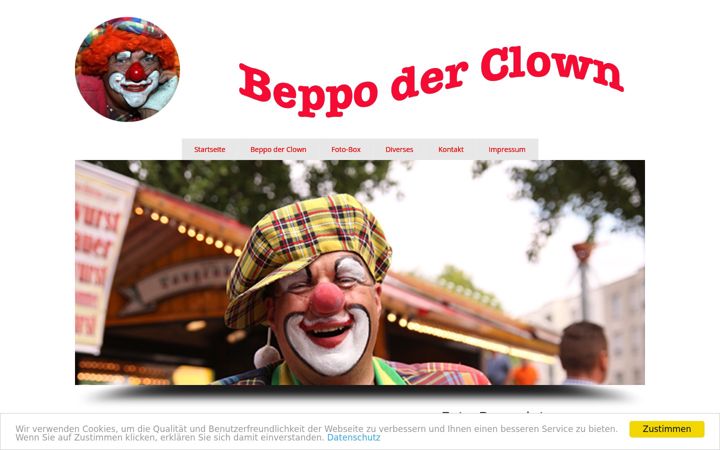 Screenshot of beppo-der-clown.de