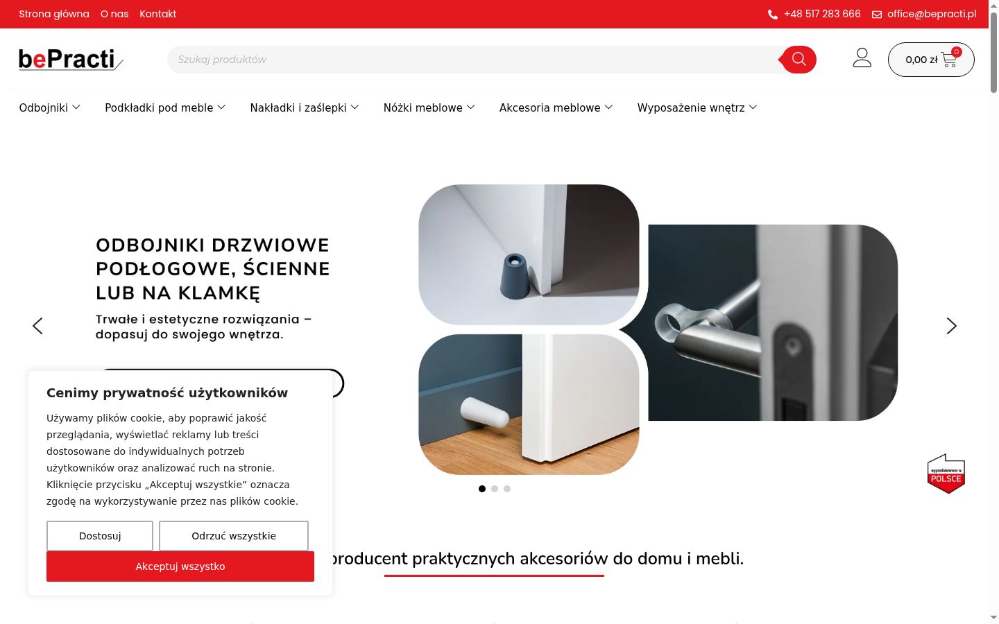 Skärmbild av samtyckesbannern som visades före någon interaktion