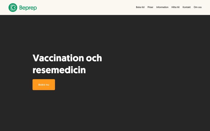 Screenshot of beprep.se