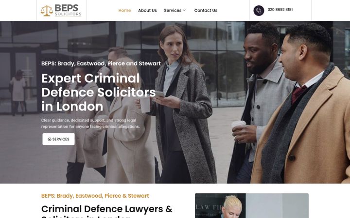 Screenshot of bepssolicitors.co.uk
