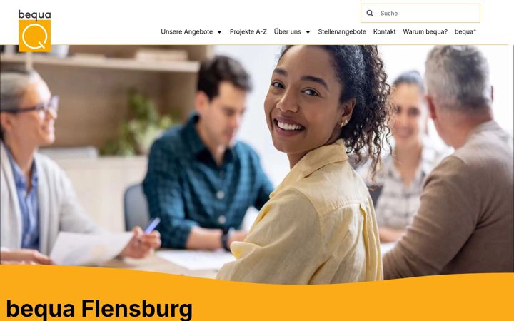 Screenshot of bequa.de