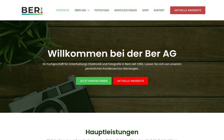Screenshot of ber-ag.ch