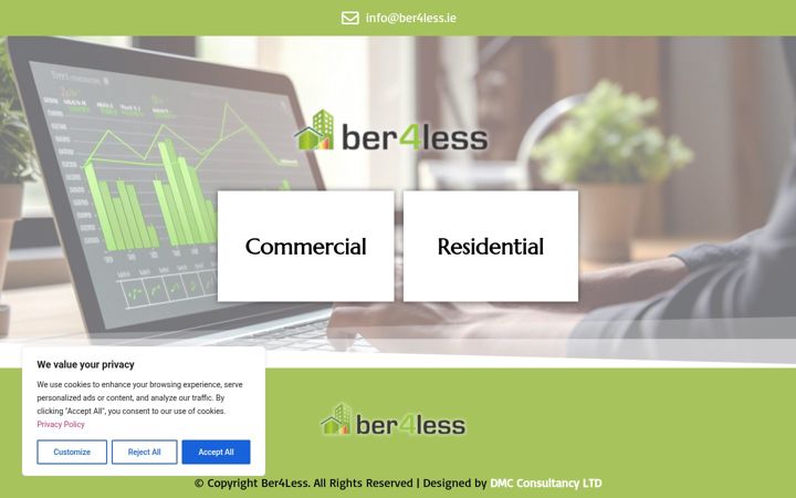Screenshot of ber4less.ie