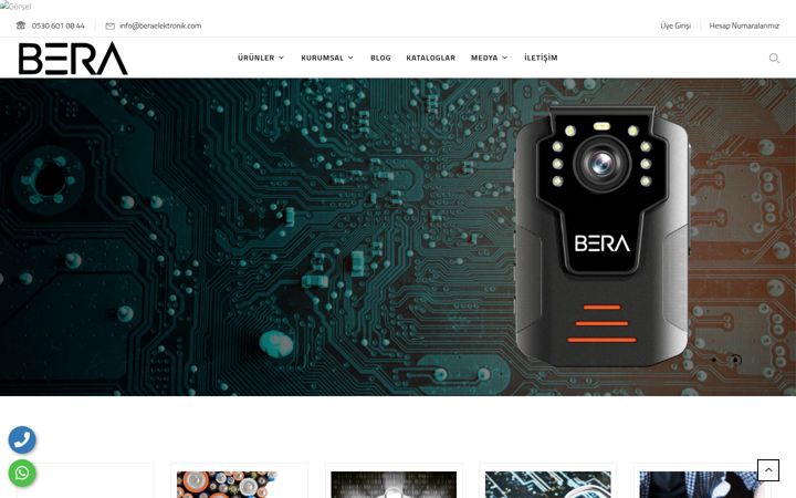 Screenshot of beraelektronik.com