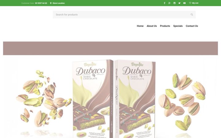 Screenshot ta' berafoods.com.au