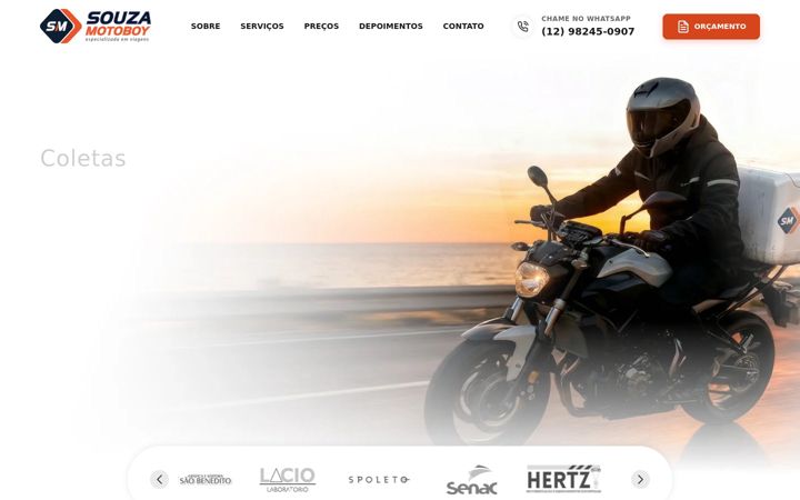 Screenshot of beraldomotoboy.com.br