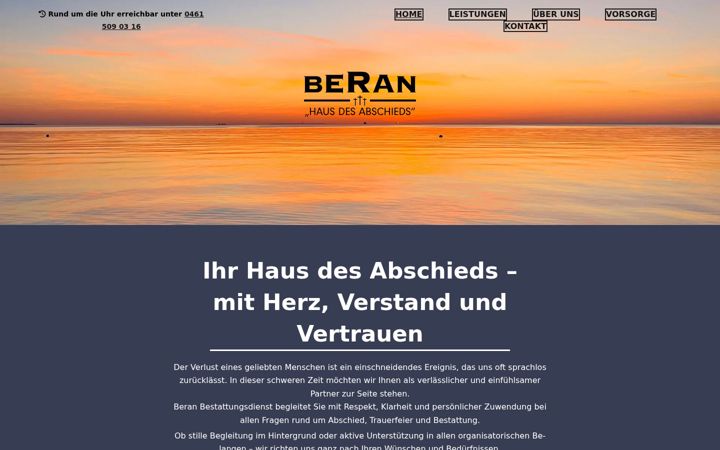 Screenshot of beran-bestattungsdienst.de
