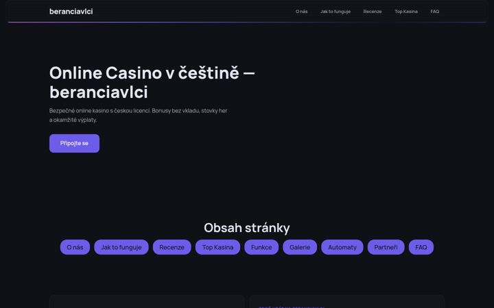Screenshot of beranciavlci.cz