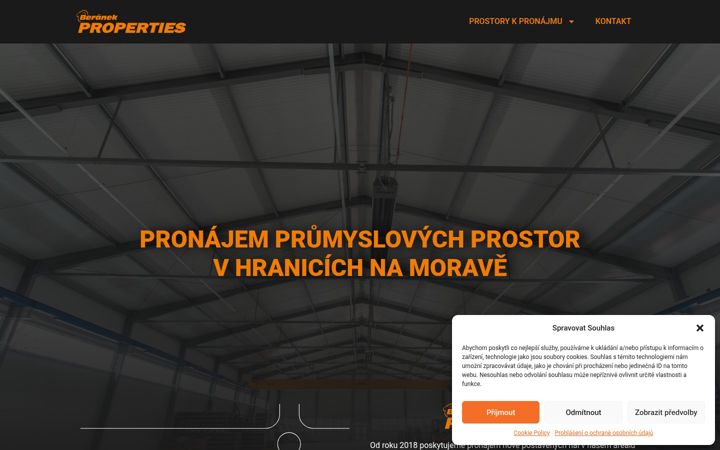 Screenshot ta' beranekproperties.cz