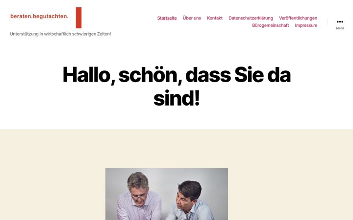 Screenshot of beraten-begutachten.de