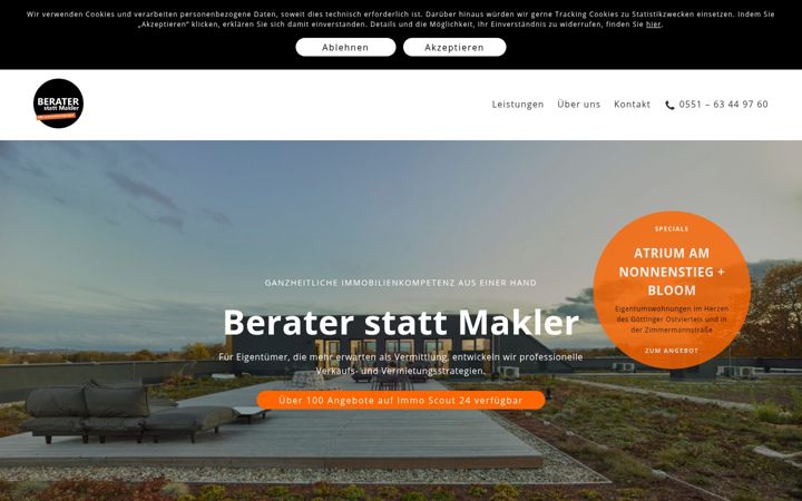 Screenshot of berater-statt-makler.de